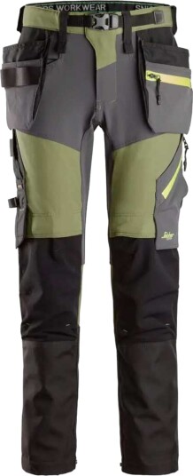 Snickers Workwear arbeidsbukse 6940 softshell stretch koksgronnmork gra str 50