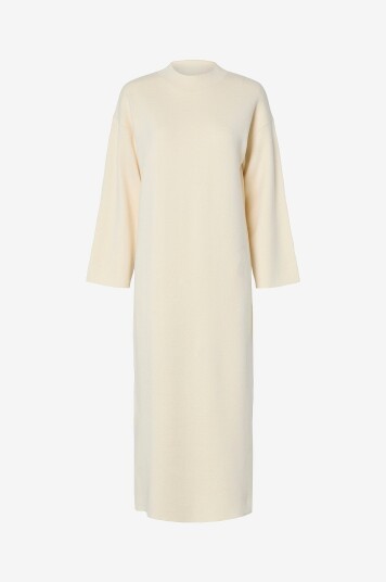 YAS Y.A.S Maxikjole Yaselma LS Long Knit Dress S. Grå
