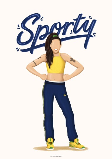 Namly Design Plakat Sporty Karakter POSTERR8TF7L