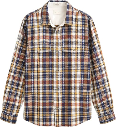 Gant Twill Check Overshirt Multi/patterned XL
