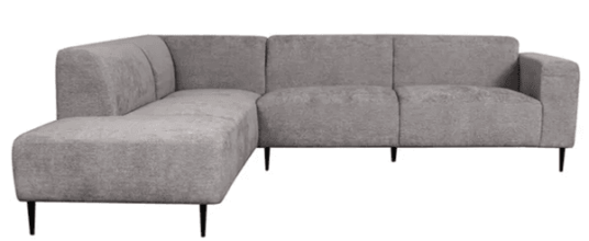 Trend Collection – Eden Venstre Hjørnesofa – Stengrå Elite