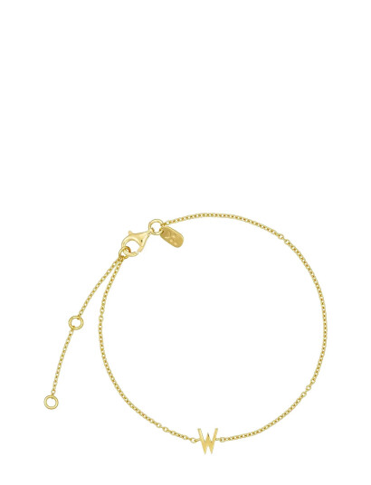DESIGN LETTERS Archetype Bracelet A Z Gold Plated |Guld |One Size DESIGN LETTERS Archetype Bracelet A Z Gold Plated |Guld |One Size