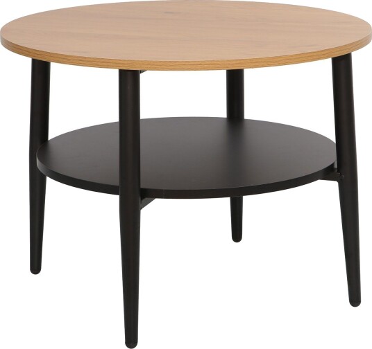 Sofabord HOME4YOU Hector ask/svart 60x60x45 cm ask/svart Sofabord HOME4YOU Hector ask/svart 60x60x45 cm ask/svart