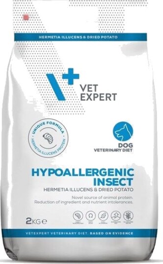 Vetexpert Veterinary Hypoallergenic Vet Expert Diet Insect Dog Tørrfôr 2 kg