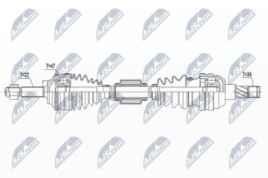 Nty Drivaksel NTY NPW DW 041