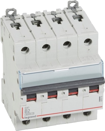 Legrand DX3 MCB automatsikring B2 4P 4M 6/10kA