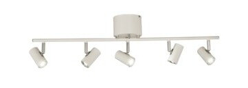 Scan Lamps Spotlampe gusto hvit/krom 5 x 5w led