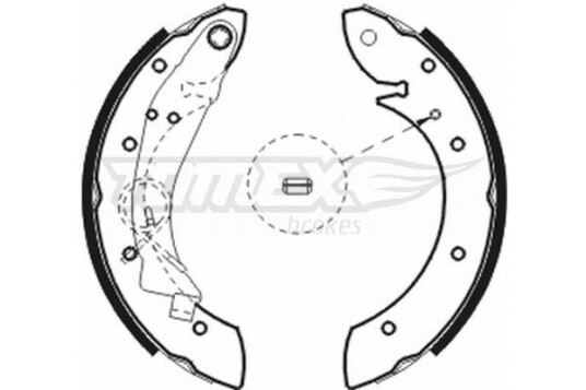 Bremsesko sett TOMEX Brakes TX 20 75
