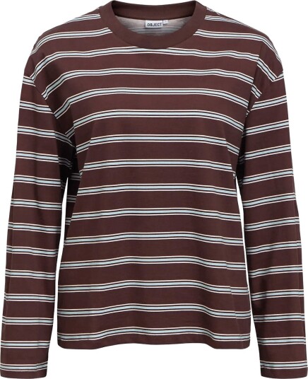 Object Objgima Re L/S T Shirt E Pa 26 Brown M