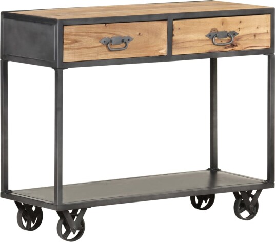vidaXL Konsollbord 90x35x74 cm gjenvunnet heltre