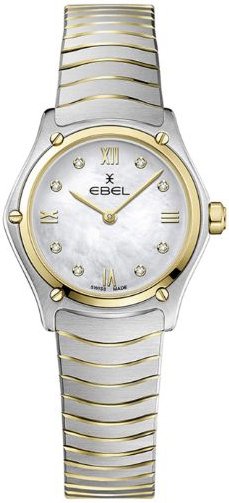 Ebel Dameklokke 1216442A Classic Hvit/18 karat gult gull Ø24 mm
