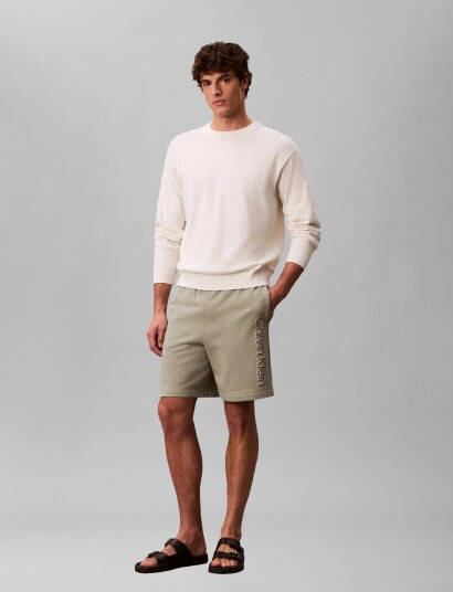 Calvin Klein Eu 350Terry Graphic Short   Green   XXL