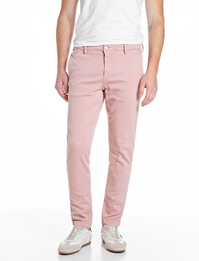 Replay Benni Trousers Regular Hyperchino Color Xlite Pink 33 x 34 Replay Benni Trousers Regular Hyperchino Color Xlite Pink 33 x 34