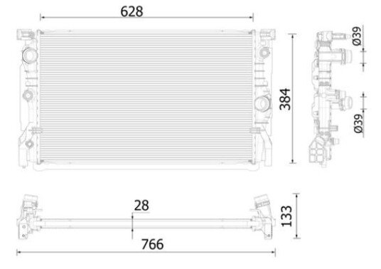 Radiator MAHLE ORIGINAL CR 2324 000P