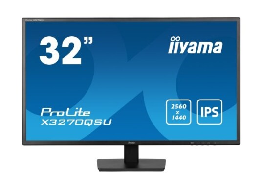 Iiyama 32" ProLite X3270QSU-B1 WQHD LED Skjerm 2560x1440 100Hz Matt Svart Iiyama 32" ProLite X3270QSU-B1 WQHD LED Skjerm 2560x1440 100Hz Matt Svart