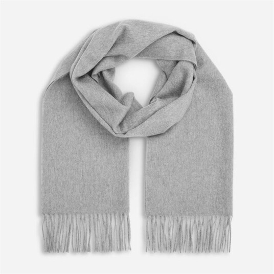 Joshua Ellis Scarf Cashmere Silver Melange