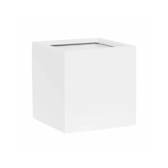 Homefactory Fiberstone Qube matt white 302007