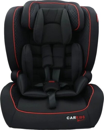 Carkids Jessie I-Size Bilsete 76-150cm Isofix Svart/Rød