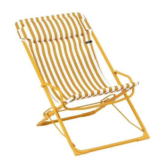 Transaswing Folding Rocking Deckchair Yellow
