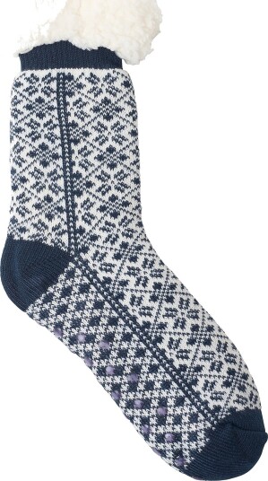 Cuddly Socks by Taubert Sokker Astrid Lamb Lined Anti slip Socks Blå