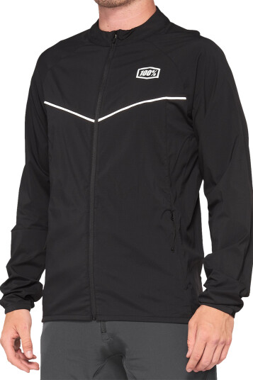 100% Vindjakke  CORRIDOR Windbreaker Svart