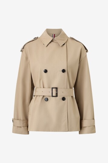 Tommy Hilfiger Trenchcoat Cotton Short Trench Beige