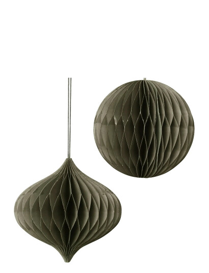 Broste Copenhagen Christmas Mix Ornaments - Khaki green - H:13CM
