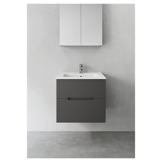 Hafa Sun 600 Servantskap m/2 skuffer 60x45x54 cm Antrasitt
