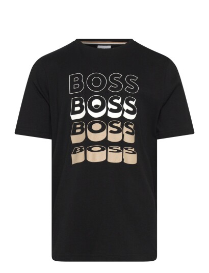 BOSS Short Sleeves Tee Shirt Black 128 BOSS Short Sleeves Tee Shirt Black 128