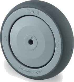 Tente PJP125 Leddhjul termogummi, aksel 8 mm 125 mm, Garasjeinnredning & oppbevaring
