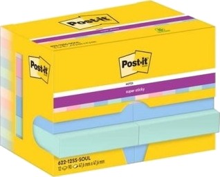 3M 622 12Ss Soul Kvadratisk Flerfarget Papir 47,6 Mm 47,6 Mm 90 Ark