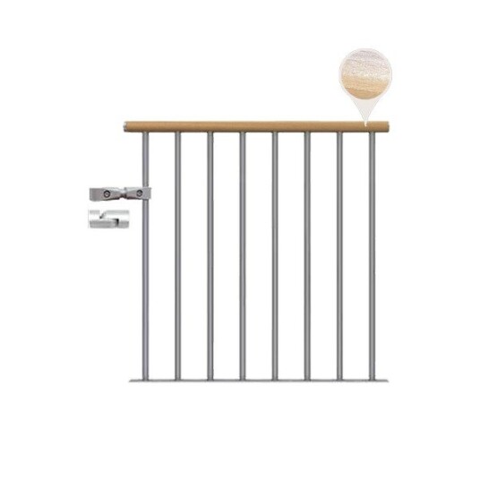 Dolle Gelender Til Repos Classic Bøk Lakkert Startkit Pearl Grey