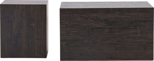 Sofabordsett York 2 stk 60x80 cm/40x40 cm Mokka - Mokka