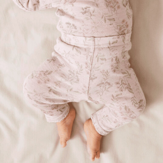 Name It Nbfwang leggings i ull til baby Violet Ice/Leafs (92) 92