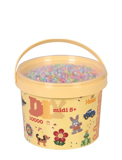 Hama Midi Beads 10.000 Pcs In Bucket Mix 50 Multi/patterned One Size Hama Midi Beads 10.000 Pcs In Bucket Mix 50 Multi/patterned One Size