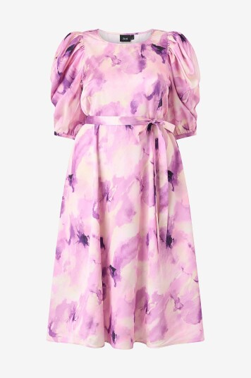 Zizzi Kjole mVille 1/2 Midi Dress Lilla