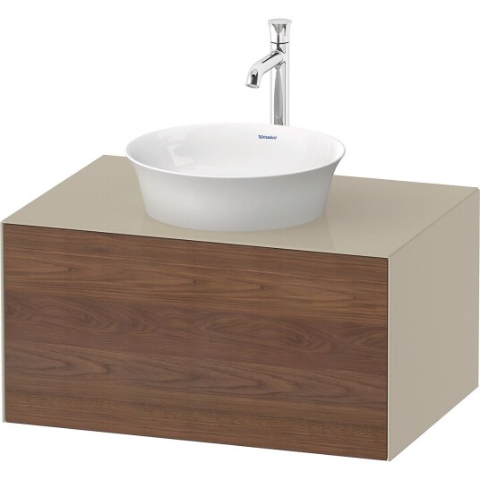 Duravit White Tulip Servantskap 1 skuff 80x55x40,8 cm Valnøtt/Taupe Høyglans