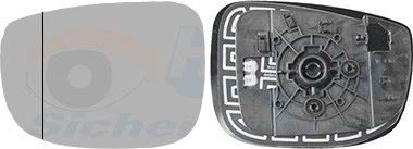 VAN WEZEL 2773837 Speilglass, ytterspeil