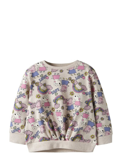 Name It Nmfdarma Peppa Nreg Sweat Bru Cplg Beige 110