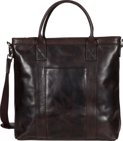 Howard London Tote Bag Brian Leather DARK BROWN One Size