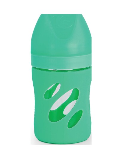 Twistshake Twistshake Anti-Colic Glass Bottle 180Ml Pastel Green - Green - ONE SIZE Twistshake Twistshake Anti-Colic Glass Bottle 180Ml Pastel Green - Green - ONE SIZE