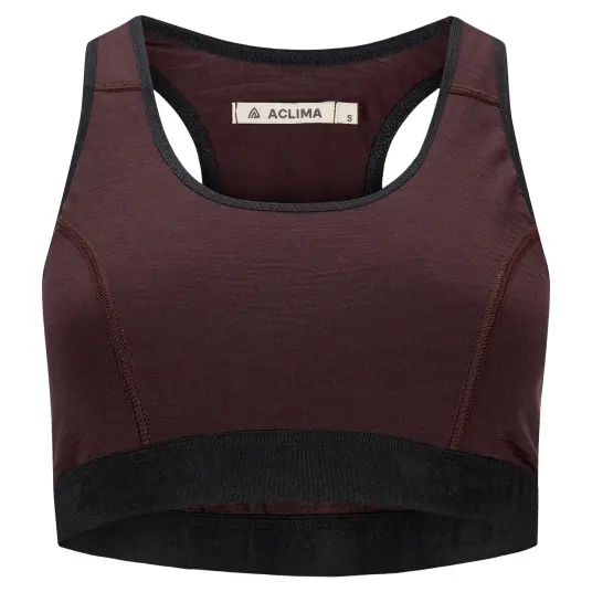 Aclima Women"s LightWool 180 Sports Top Chocolate Plum XL