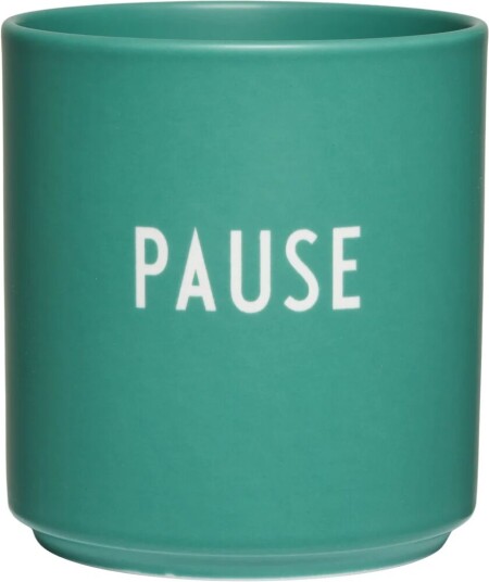 Design Letters favorittkopp 25 cl Pause-antique green Design Letters favorittkopp 25 cl Pause-antique green