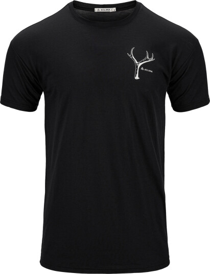 Aclima Men"s Lightwool 140 Classic Tee Antler Jet Black XL Aclima Men"s Lightwool 140 Classic Tee Antler Jet Black XL