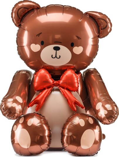 Søt Bamse Bjørn Folieballong 75x84 cm