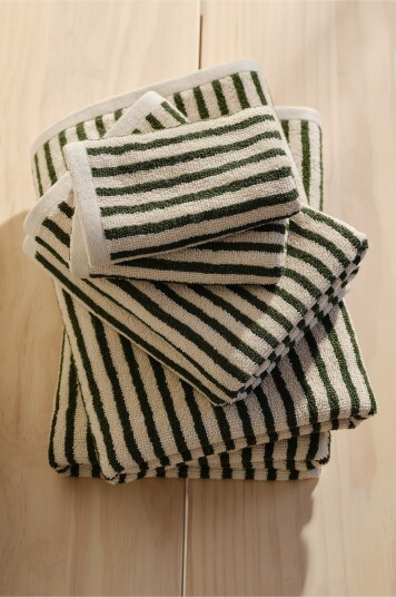 Jotex Håndklesett i 6pack Grønn/offwhite DIXIE 2271532030 Jotex Håndklesett i 6pack Grønn/offwhite DIXIE 2271532030