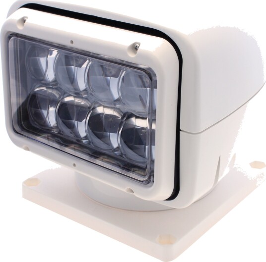 Lyskaster LED m/fjernkontroll 12V - hvit Lyskaster LED m/fjernkontroll 12V - hvit