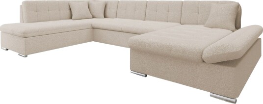 Zumar Sofa med Sjeselong og Divan 4 seter   Beige