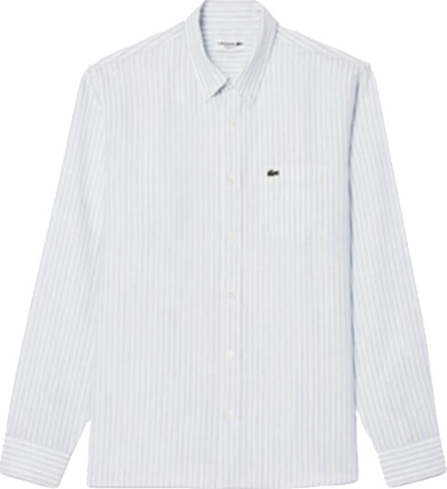 Lacoste Herre Skjorter Blå XL,