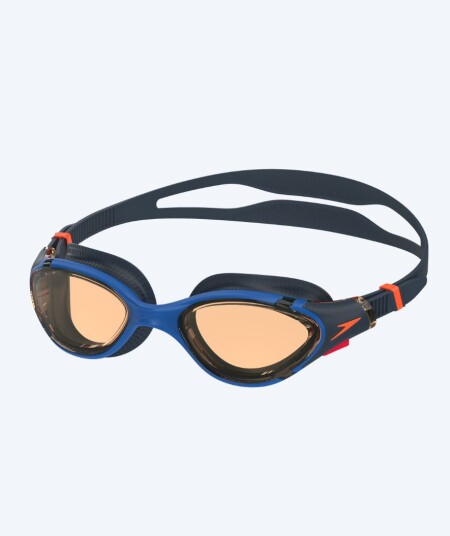 Speedo motions svømmebriller - Biofuse 2.0 - Mørkeblå/oransje